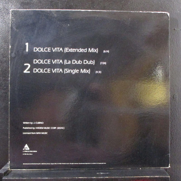 Kristian Conde - Dolce Vita 12" 45 RPM Mint- JCO-9023 USA 1988 Vinyl Record - Shuga Records