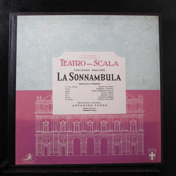 Bellini, Callas, Cossotto, Zaccaria, Monti - La Sonnambula 3 LP Mint-3568-5 UK - Shuga Records