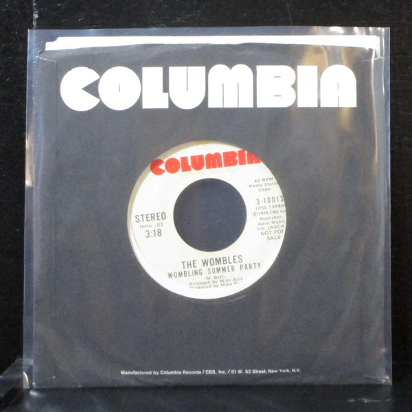 The Wombles - Wombling Summer Party 7" VG+ Promo Vinyl 45 Columbia 3-10013 - Shuga Records