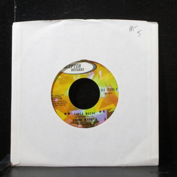 Dionne Warwick - Paper Mache / The Wine Is Young 7" Mint- Vinyl 45 SCE-12285 - Shuga Records