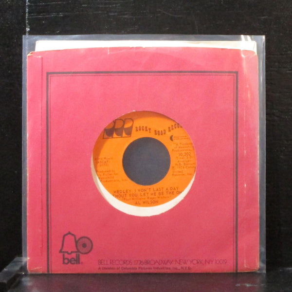 Al Wilson - Medley / Wiloghby Brook 7" VG+ Vinyl 45 Rocky Road 30,202 USA 1974 - Shuga Records
