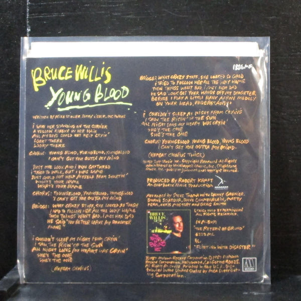Bruce Willis - Young Blood 7" Mint- Promo Vinyl 45 Motown 1886MF USA 1987 - Shuga Records