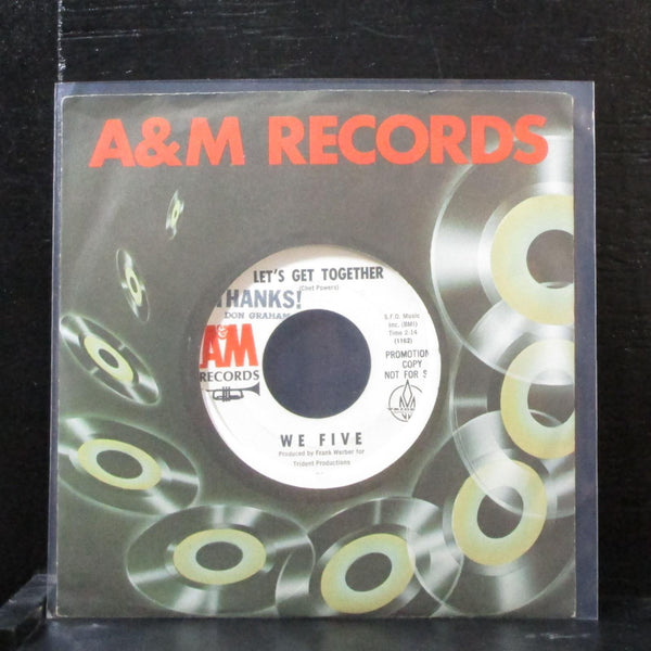 We Five - Let's Get Together 7" VG+ Promo Vinyl 45 A&M 784 USA 1965 - Shuga Records