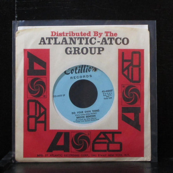 Brook Benton - I Just Don't Know 7" VG+ Vinyl 45 Cotillion 45-44007 USA 1968 - Shuga Records