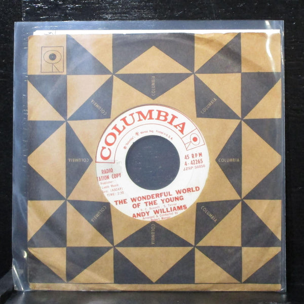 Andy Williams - The Wonderful World Of The Young 7" VG+ Promo Vinyl 45 4-42265 - Shuga Records