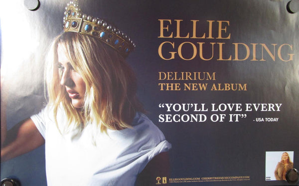 Ellie Goulding - Delirium Mint- Poster 14"x22" 2015 double-sided - Shuga Records