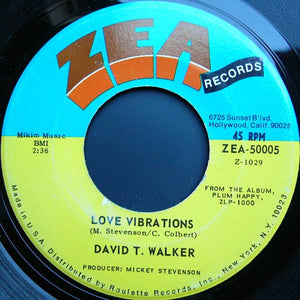 David T. Walker ‎- Love Vibrations / Doo Doo - VG+ 7" Single 45 RPM 1970 USA - Blues Rock / Funk