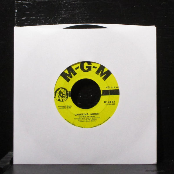 Connie Francis - Stupid Cupid / Carolina Moon 7" VG Vinyl 45 MGM K12683 USA 1958 - Shuga Records