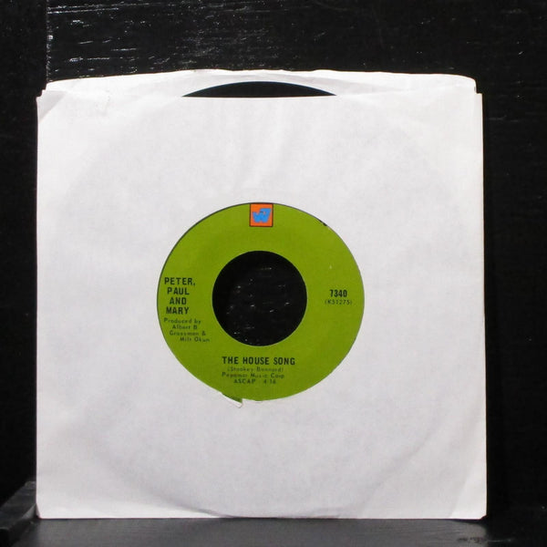 Peter, Paul & Mary - Leaving On A Jet Plane 7" VG+ Vinyl 45 WB 7340 USA 1969 - Shuga Records