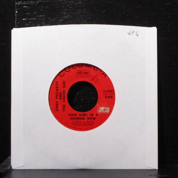 Gary Puckett & Union Gap - This Girl Is A Woman Now 7" VG+ Vinyl 45 4-44967 USA - Shuga Records