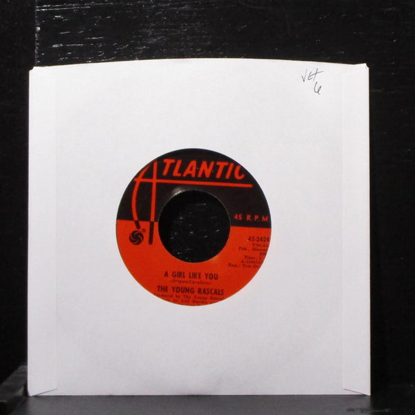 The Young Rascals - A Girl Like You / It's Love 7" VG+ Vinyl 45 Atlantic 45-2424 - Shuga Records