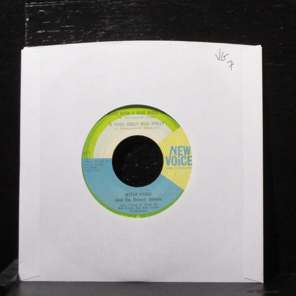 Mitch Ryder - Devil With A Blue Dress On 7" VG Vinyl 45 New Voice 817 USA 1967 - Shuga Records