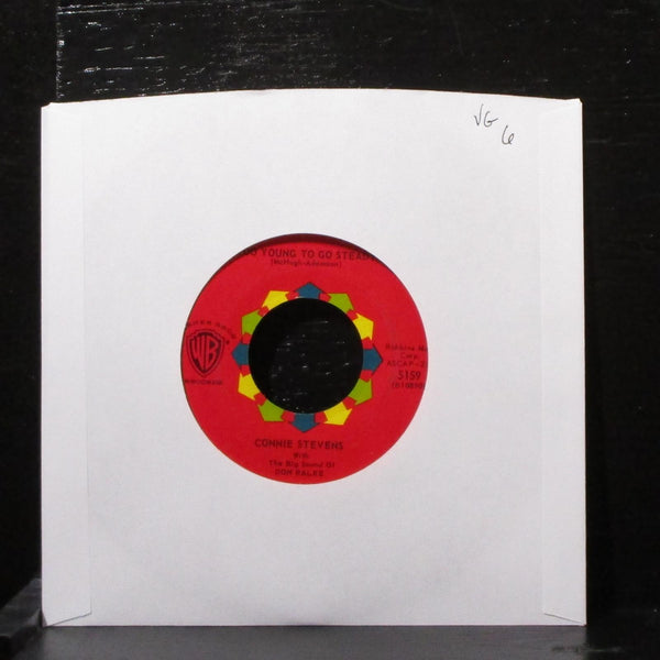 Connie Stevens - Too Young To Go Steady 7" VG Vinyl 45 WB 5159 USA 1960 - Shuga Records