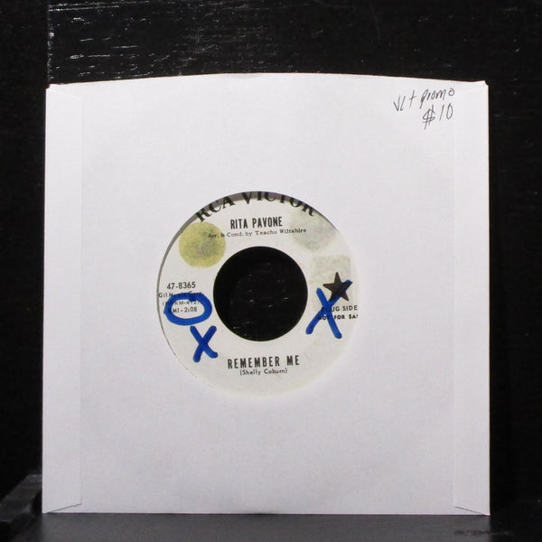 Rita Pavone - Rememer Me 7" VG+ Promo Vinyl 45 RCA 47-8365 USA 1964 - Shuga Records