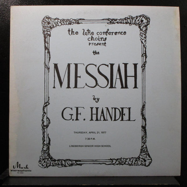 Dr. Maurice Jones / G.F. Handel - 1977 Lake Conference Choirs The Messiah LP VG+ - Shuga Records