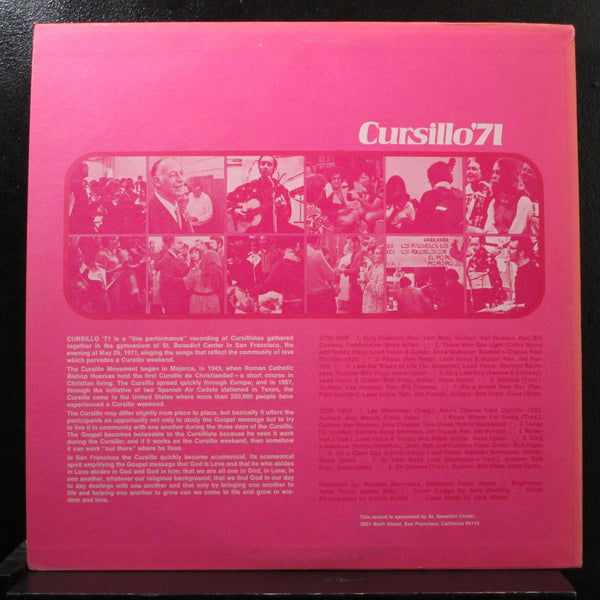 Cursillo - Cursillo '71 LP VG+ SBC-1000-1 USA 1975 Vinyl Record - Shuga Records