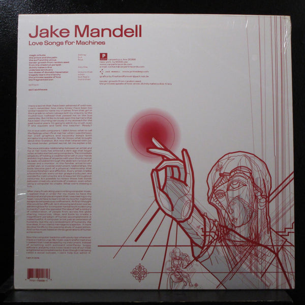 Jake Mandell - Love Songs For Machines LP New Sealed CRPK 008 LP Vinyl Record - Shuga Records