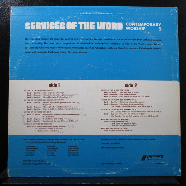 Various - Contemporary Worship 5 LP VG+ 12-1172 USA 1973 Vinyl Record - Shuga Records