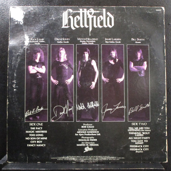 Hellfield - Hellfield LP VG+ JE 36005 Epic 1978 USA Vinyl Record - Shuga Records