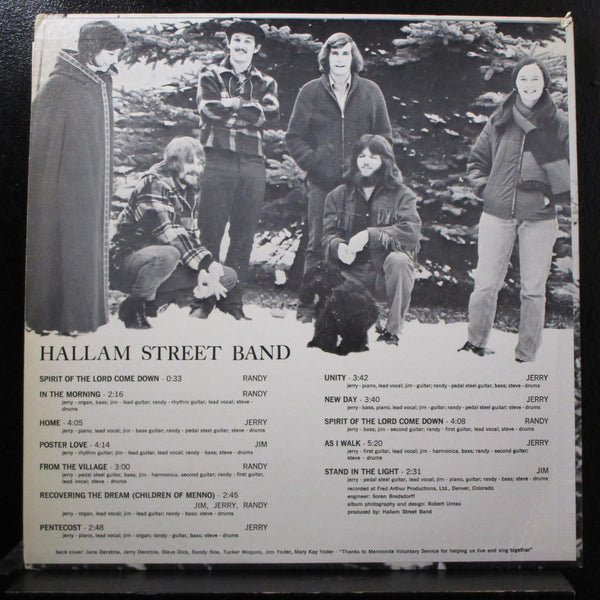 Hallam Street Band - Home LP VG+ 41159 USA 1973 Private Vinyl Record - Shuga Records