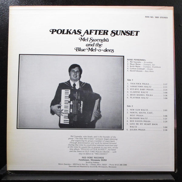 Mel Swendra And The Blue Mel-o-dees - Polkas After Sunset LP VG+ S80-11895 - Shuga Records