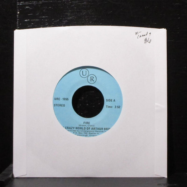 The Crazy World Of Arthur Brown - Fire 7" Mint- Vinyl 45 URC-1055 Canada - Shuga Records