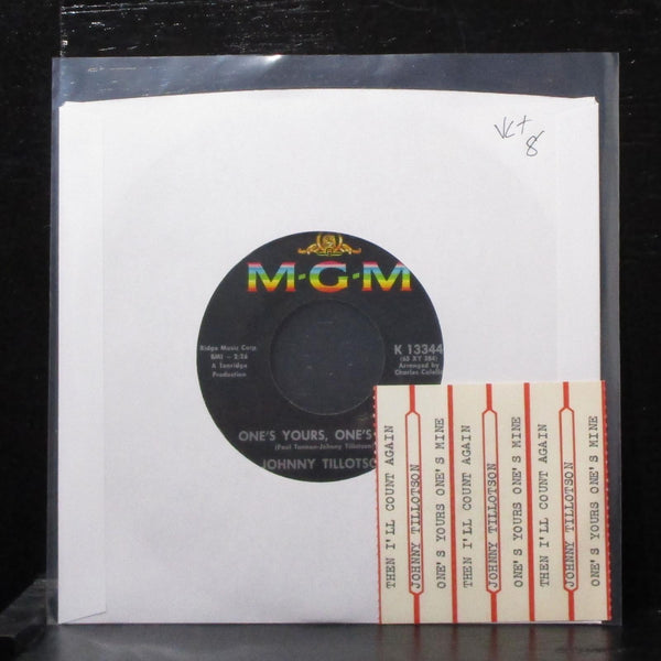 Johnny Tillotson - Then I'll Count Again 7" VG+ Vinyl 45 MGM K 13344 USA 1965 - Shuga Records