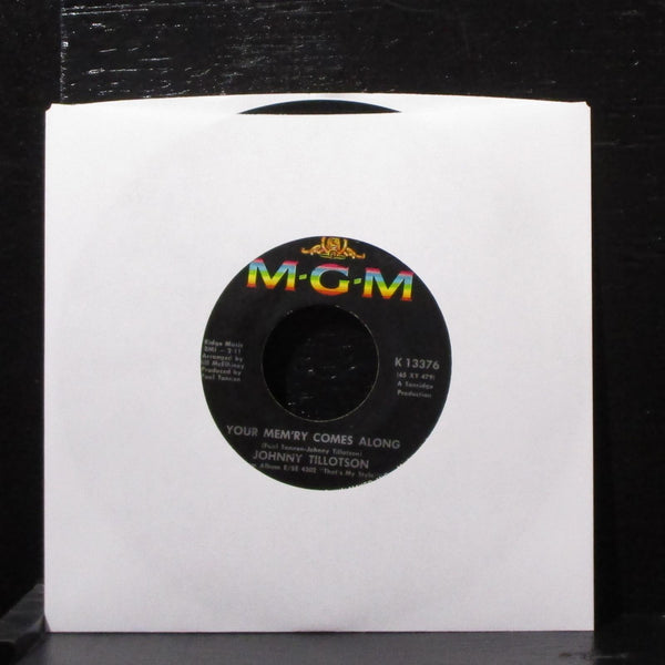 Johnny Tillotson - Heartaches By The Number 7" VG+ Vinyl 45 MGM K 13376 USA 1965 - Shuga Records