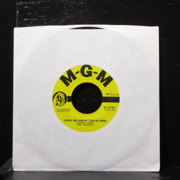 Conway Twitty - The Story Of My Love 7" VG Vinyl 45 MGM K12748 USA 1959 - Shuga Records