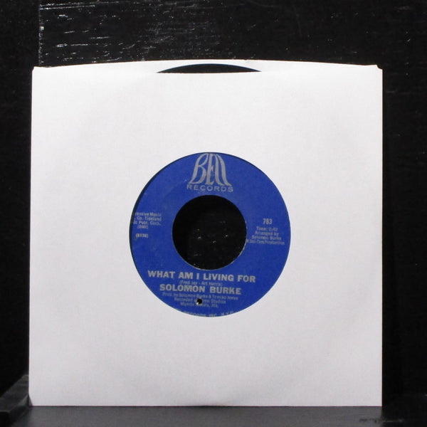Solomon Burke - Proud Mary / What Am I Living For 7" VG+ Vinyl 45 Bell 783 USA - Shuga Records
