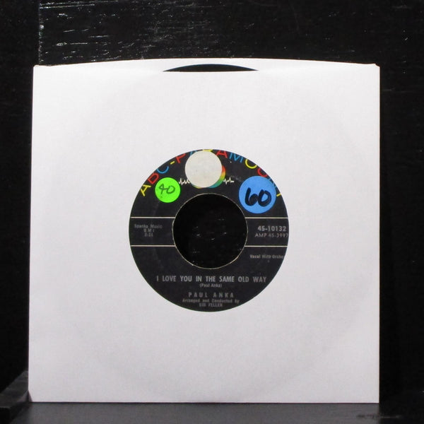Paul Anka - Hello Young Lovers 7" VG+ Vinyl 45-10132 USA 1960 - Shuga Records