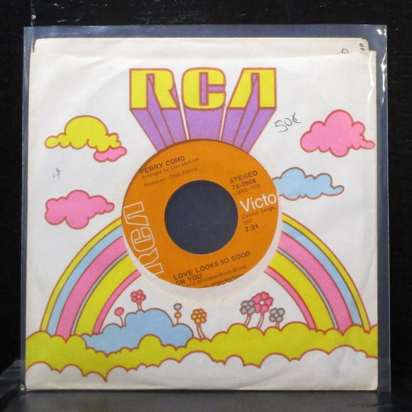 Perry Como - And I Love Her So 7" Mint- Vinyl 45 RCA 74-0906 USA 1973 - Shuga Records