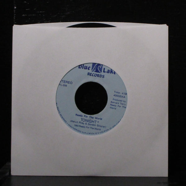 Ready For The World - Tonight 7" VG+ Vinyl 45 Blue Lake FL-006 USA 1984 - Shuga Records