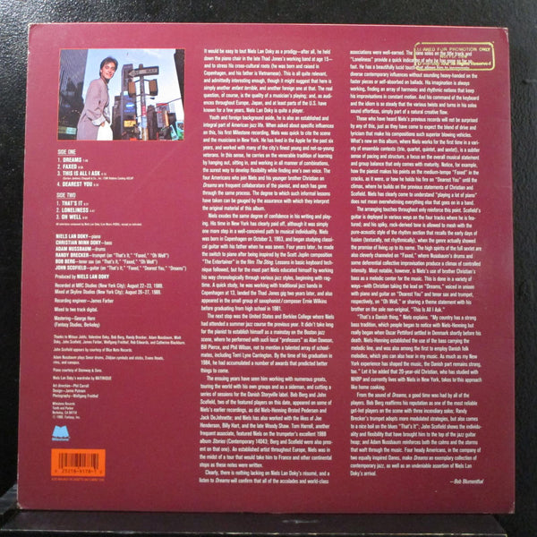 Niels Lan Doky - Dreams LP Mint- M-9178 Milestone 1990 USA Promo Vinyl Record - Shuga Records