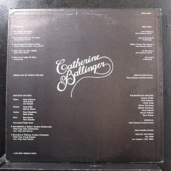 Catherine Ballinger - No Longer Strangers LP Mint- BGS-1042 Private Soul Record - Shuga Records
