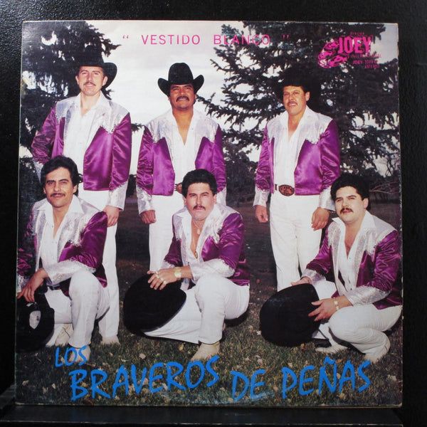 Los Braveros De Penas - Vestido Blanco LP VG+ JOEY-3209-LP Mexico 1990 Record - Shuga Records