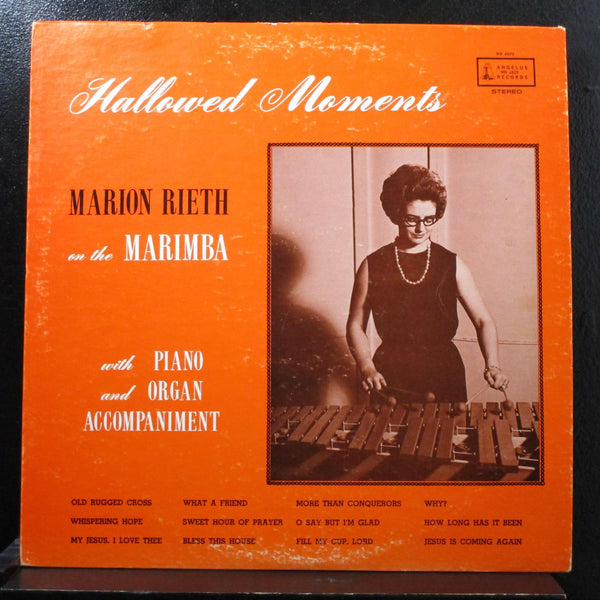 Marion Rieth - Hallowed Moments- VG+ LP Record 1965 Angelus Vinyl - Jazz / Gospel - Shuga Records
