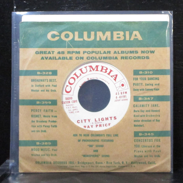 Ray Price - City Lights / Invitation To The Blues 7" VG+ Promo Vinyl 45 4-41191 - Shuga Records