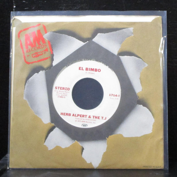 Herb Alpert & The T.J.B. - El Bimbo 7" Mint- Promo Vinyl 45 A&M 1714 USA 1975 - Shuga Records
