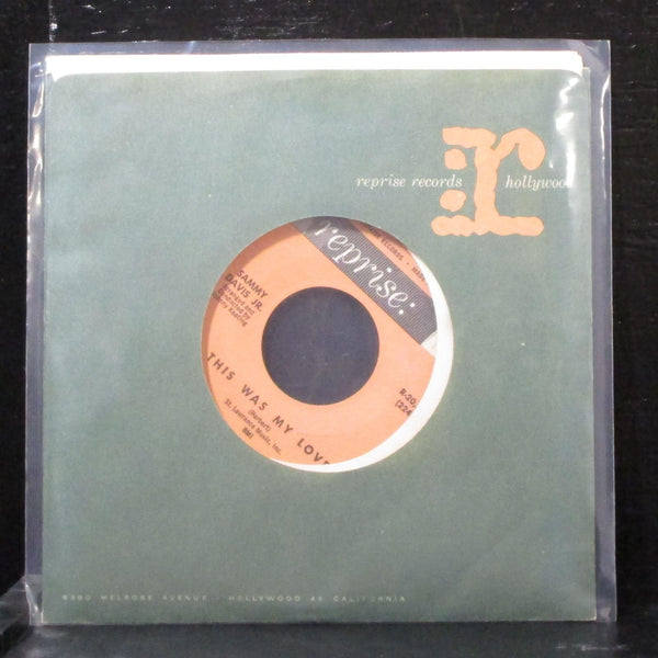 Sammy Davis Jr. - The Shelter Of Your Arms 7" VG+ Vinyl 45 Reprise R-20,216 USA - Shuga Records