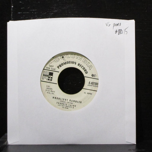 Frankie Laine - Moonlight Gambler / Lotus Land 7" VG Promo Vinyl 45 4-40780 USA - Shuga Records