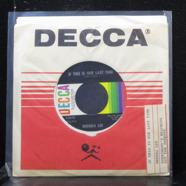 Brenda Lee - If This Is Our Last Time 7" VG+ Vinyl 45 Decca 32848 USA 1971 - Shuga Records
