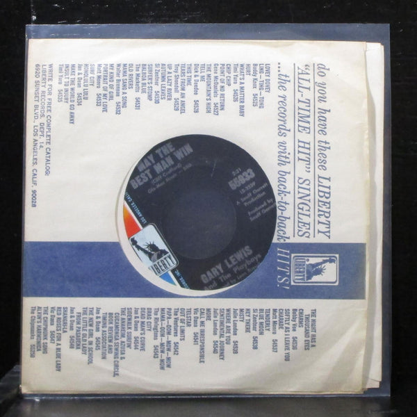 Gary Lewis & The Playboys - Where Will The Words Come From 7" VG+ Vinyl 45 55933 - Shuga Records