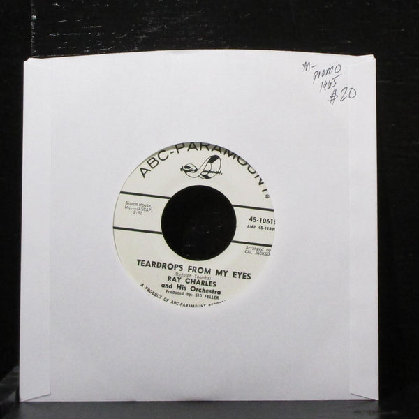 Ray Charles - Teardrops From My Eyes / Cry 7" Mint- Promo Vinyl ABC 45-10615 USA - Shuga Records