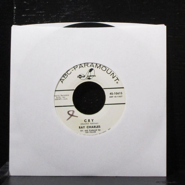 Ray Charles - Teardrops From My Eyes / Cry 7" Mint- Promo Vinyl ABC 45-10615 USA - Shuga Records