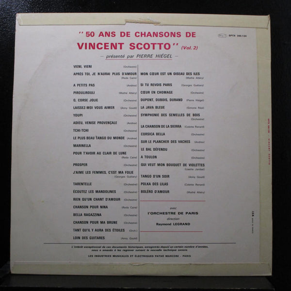 Vincent Scotto - 50 Ans De Chansons Vol. 2 LP VG STPX 340.134 France Record - Shuga Records
