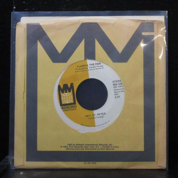 Flash & The Pan - Hey St. Peter / Walking In The Rain 7" Mint- Vinyl 45 MB-10934 - Shuga Records