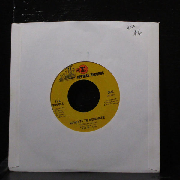 The Vogues - Moments To Remember 7" VG+ Vinyl 45 Reprise 0831 USA 1969 - Shuga Records