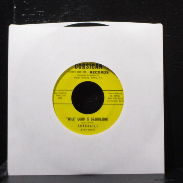 Graduates - Lonely / What Good Is Graduation 7" VG+ Vinyl 45 CR-0058 USA 1959 - Shuga Records
