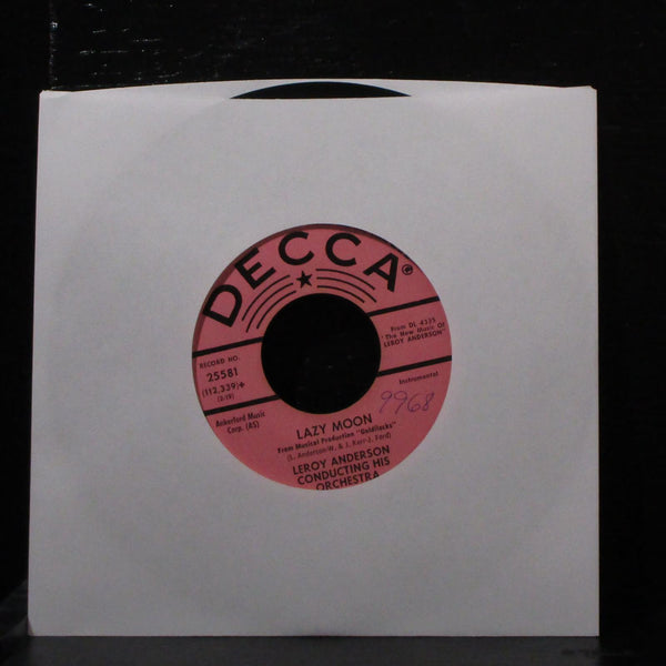 Leroy Anderson - Lazy Moon / Clarinet Candy 7" VG+ Promo Vinyl 45 Decca 25581 - Shuga Records